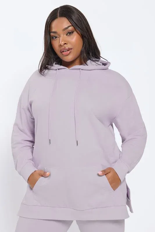 Light Purple Pocket Front Hoodie