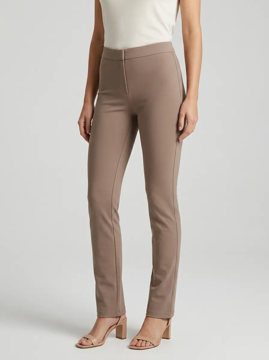 Contemporary Mid-Rise Stretch Women's Stretch Mid-Rise Pants