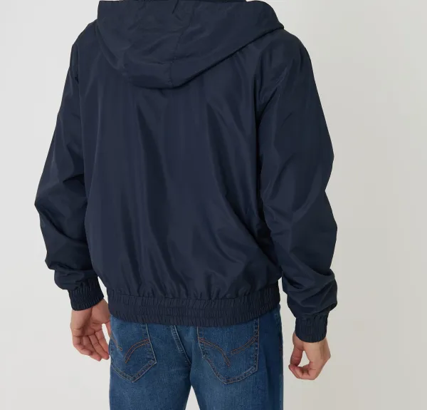 Men's Navy Lightweight Hooded Jacket