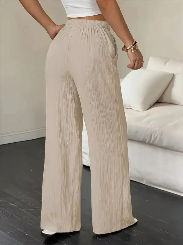 Wide Leg Drawstring Relaxed Fit Pants