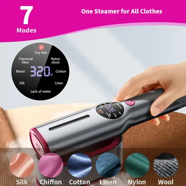 2-in-1 Handheld Garment Steamer & Iron