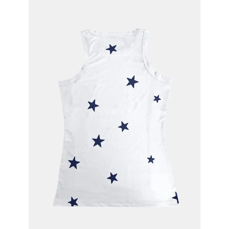 Full Size Star Round Neck Tank
