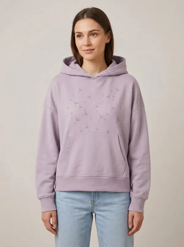 Women's Floral Nature Inspired Graphic Hoodie