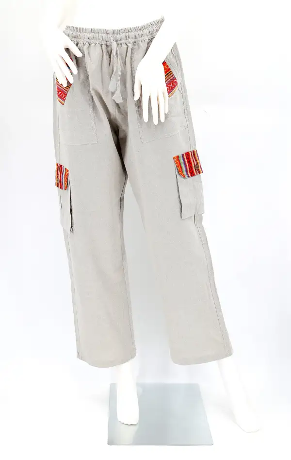 Women's Statement Harem Cargo Patchwork Cargo Pants