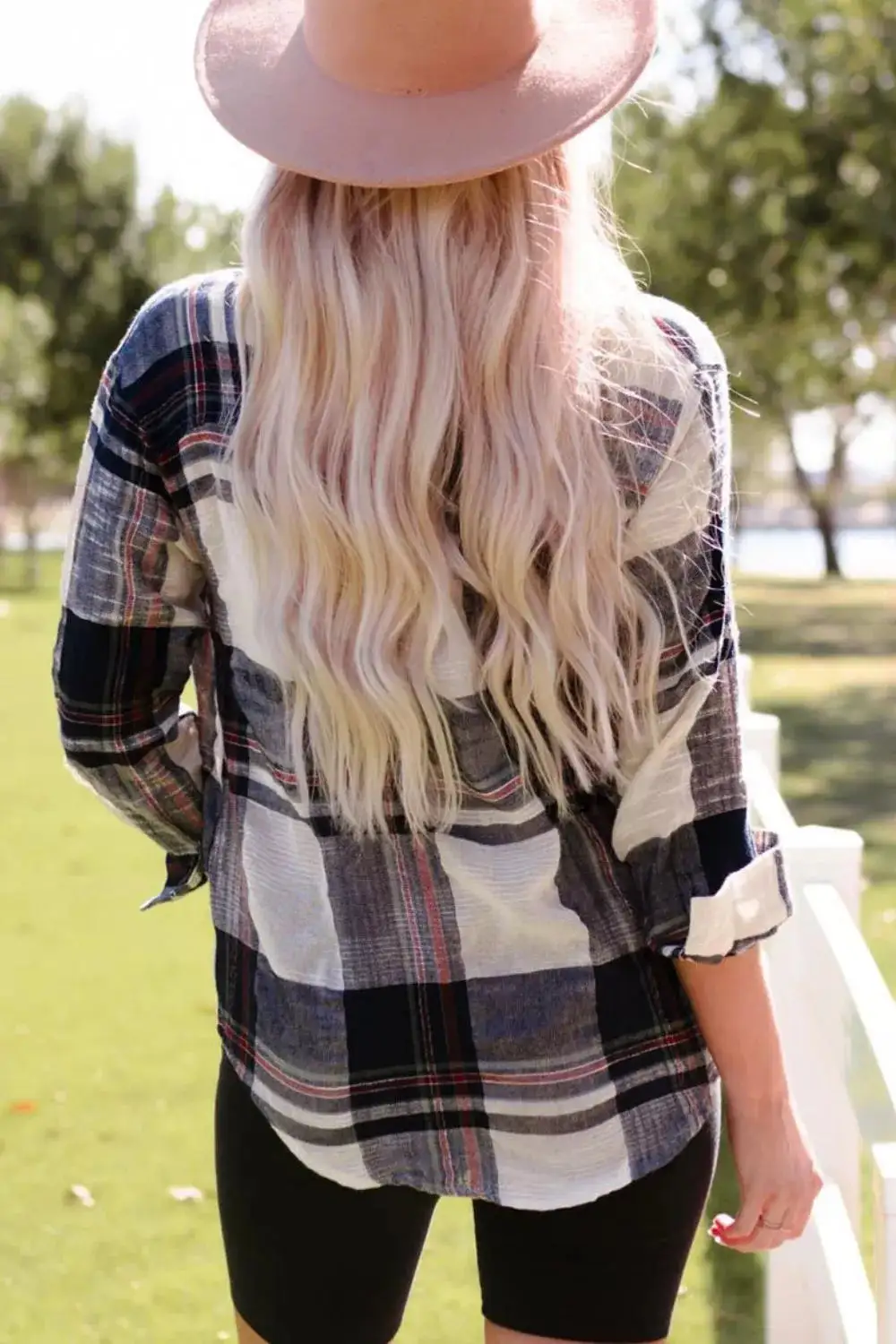 Classic Plaid Button Down Long Sleeve Shirt