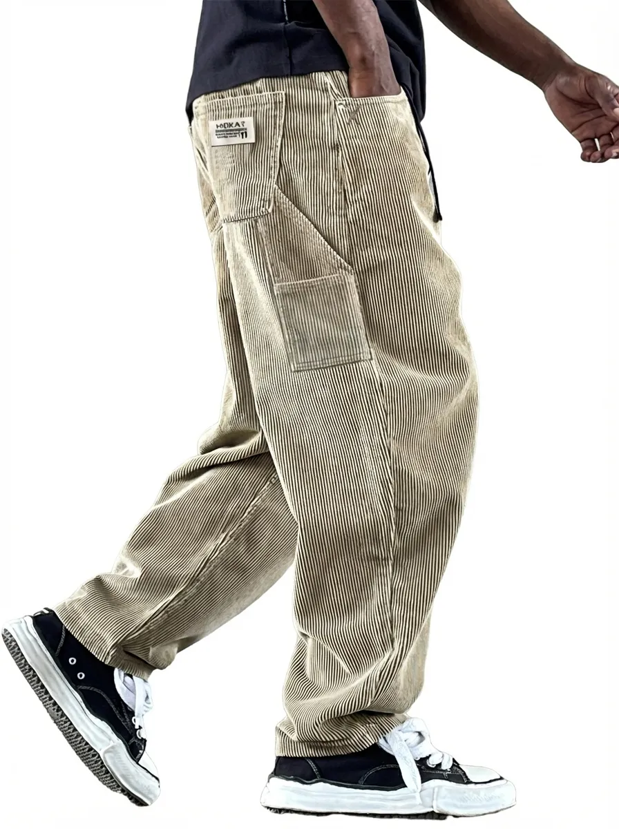 Comfort Fit Corduroy Utility Pocket Trousers