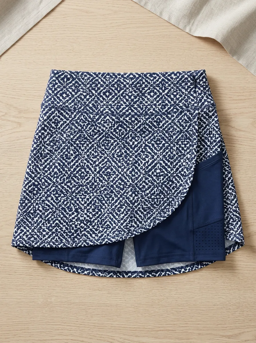 Women's Motion Athletic Geometric Pattern Printed Skort