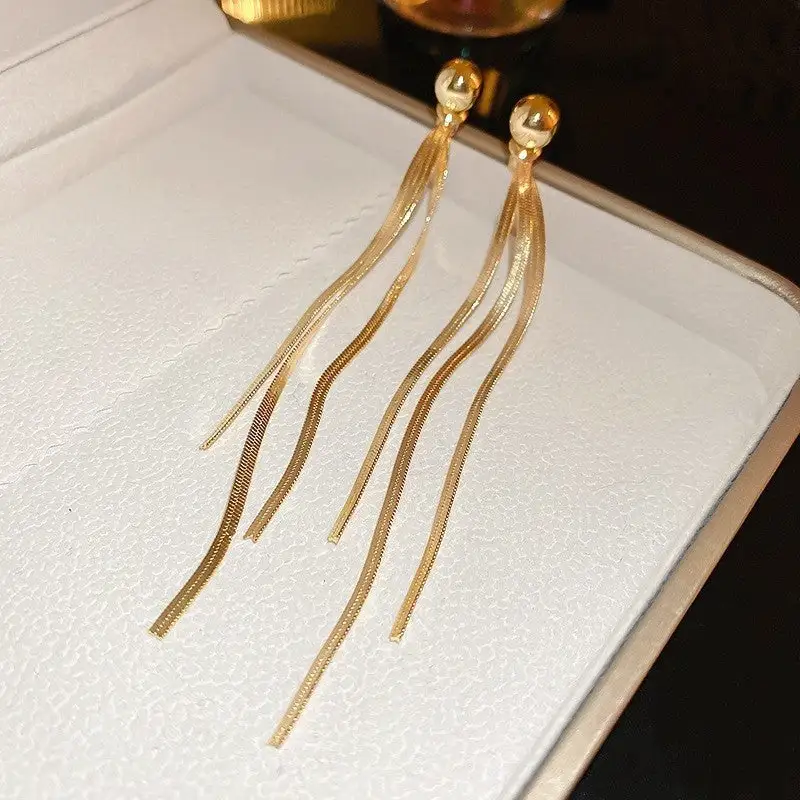 Playful Geometric Metal Statement Earrings