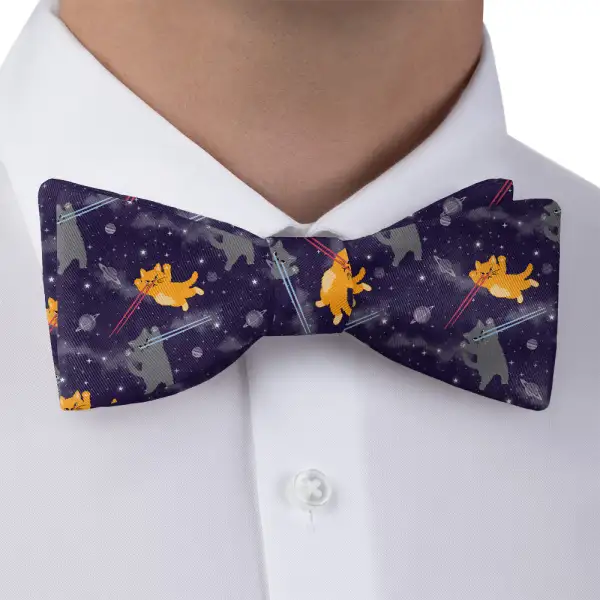 Laser Cats Theme Bow Tie