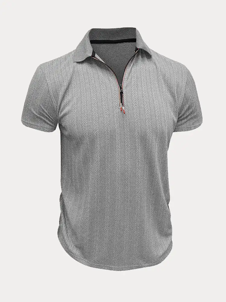Quarter Button Polo Shirt