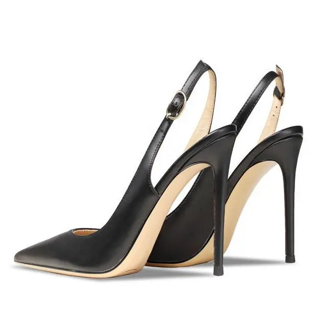 Elegant Pointed Toe Stiletto Slingback Pumps