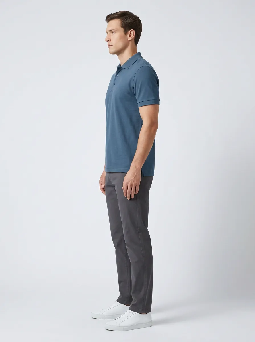 Modern Detailed Men's Polo Shirt