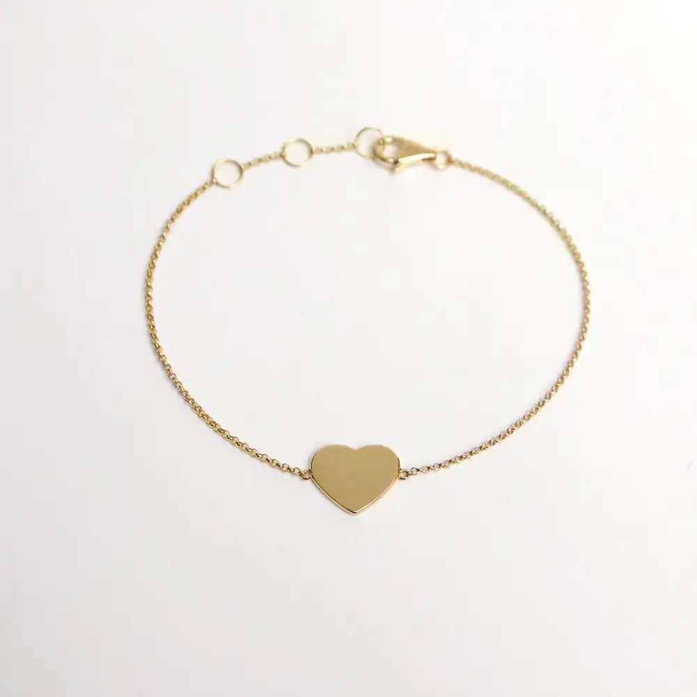 Modern Heart Pendant Bracelet