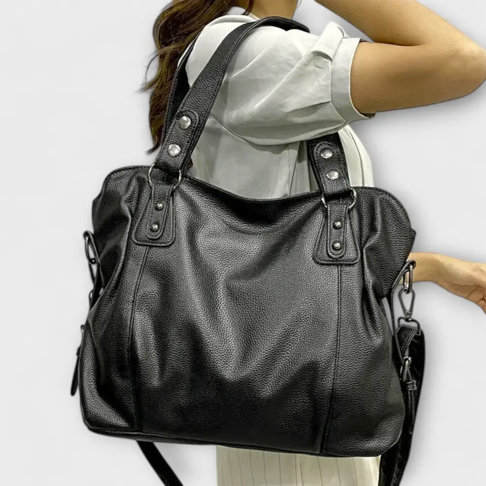 Pebbled Leather Shoulder Bag
