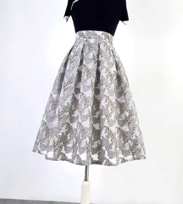 Lightweight Campus Everyday Casual Floral Skirt