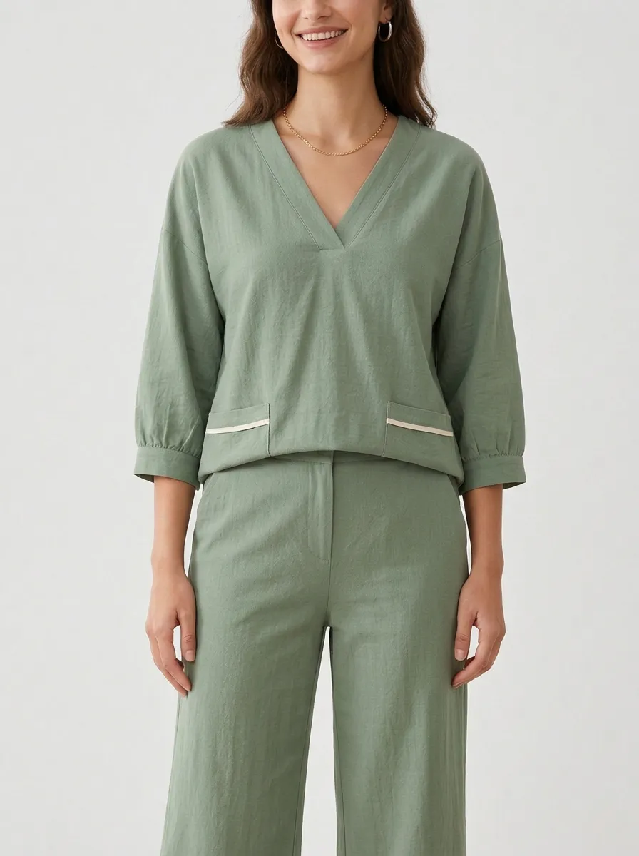 Everyday Pocket Women's V-Neck Shirt