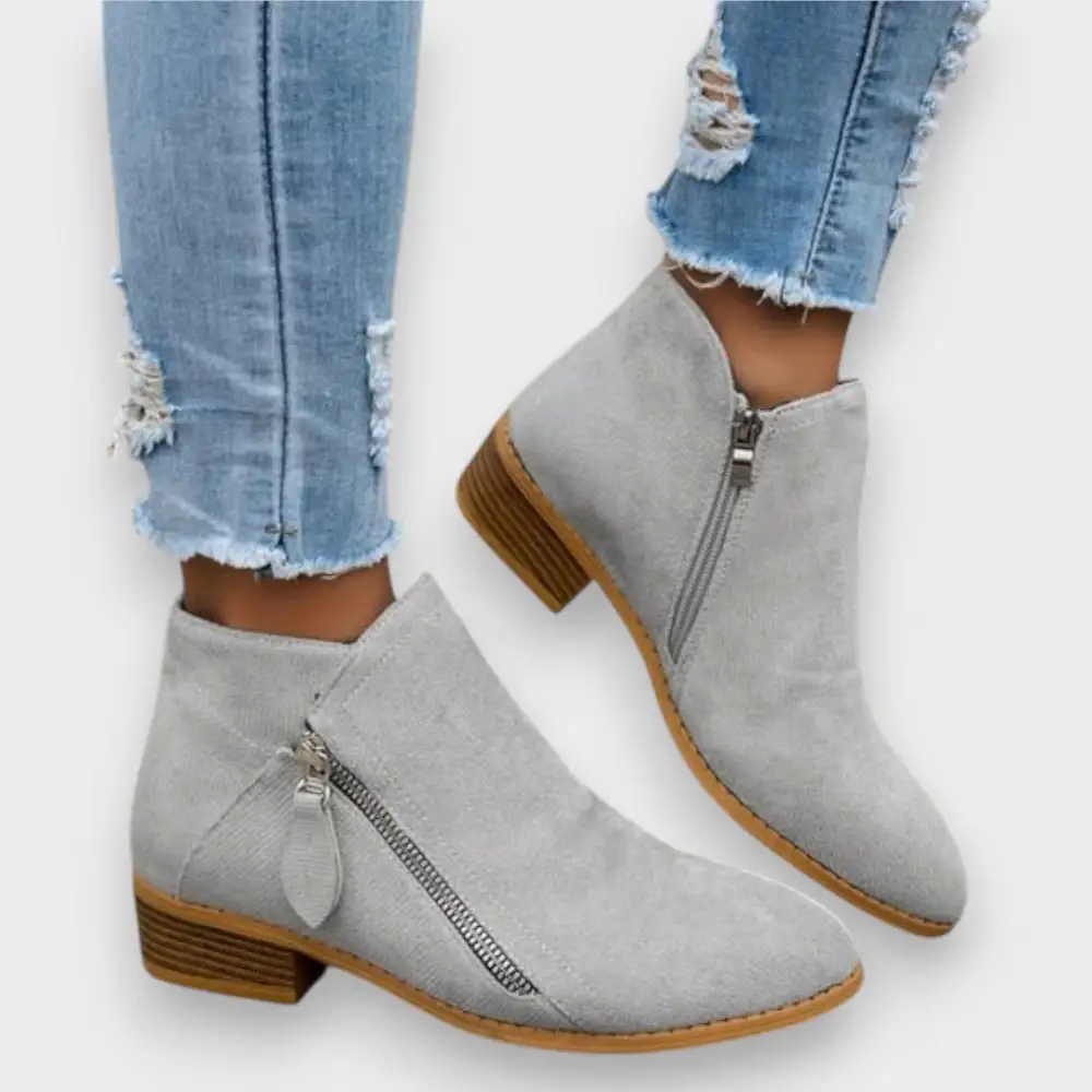 Suede Vintage Ankle Boots