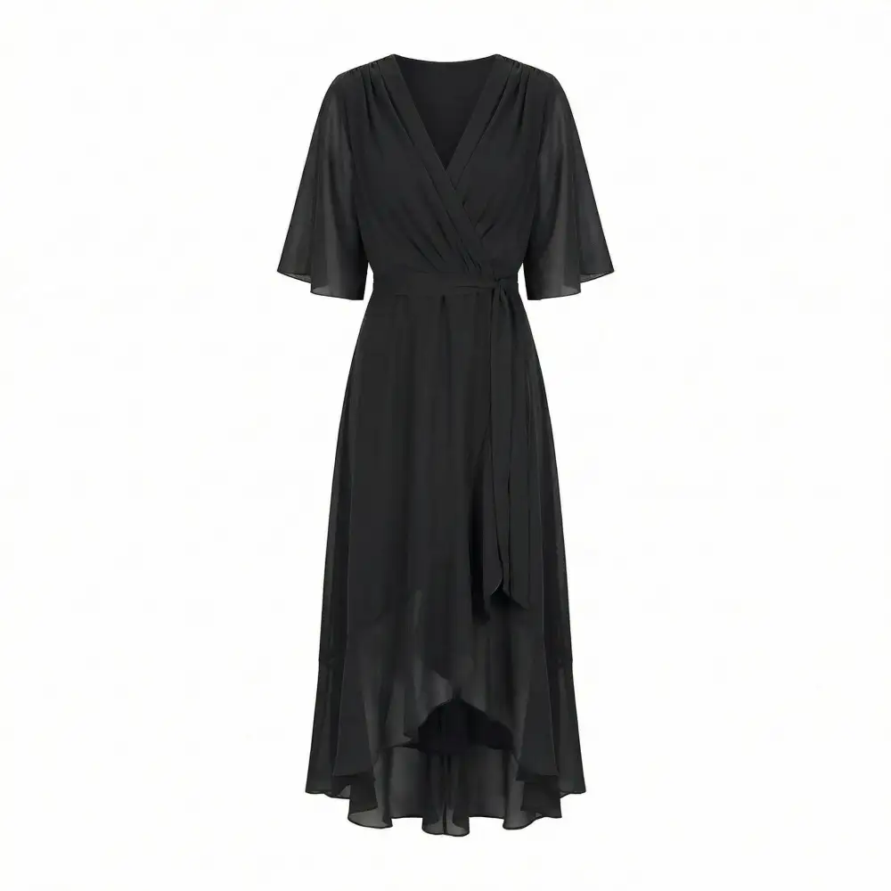  Wrap Maxi Soft Dress