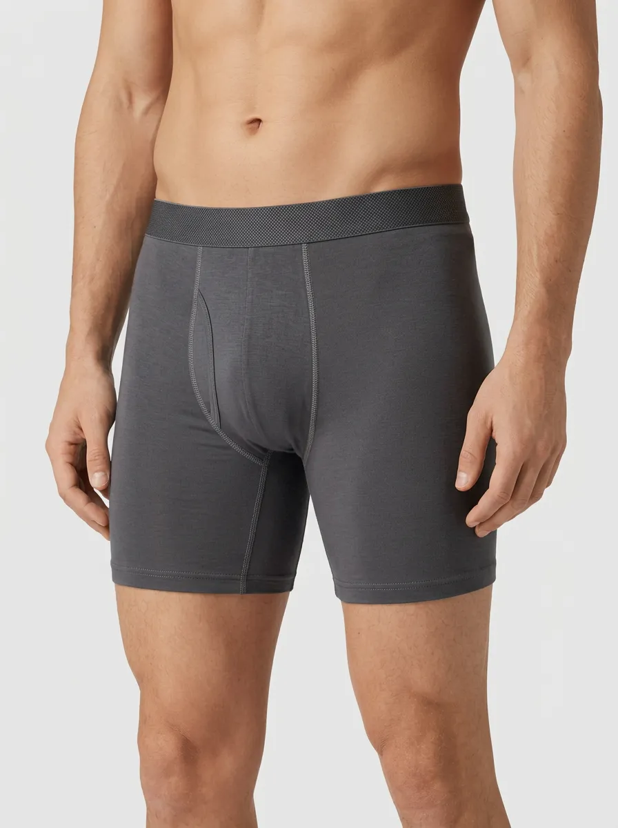Supportive-Look Cotton Refined Look Men's Boxer Briefs