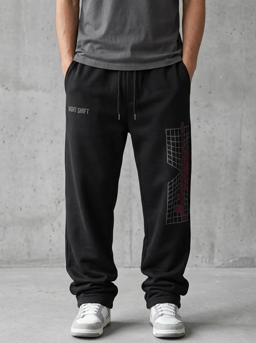 Active Sweatpants Grid Men's Sweatpants