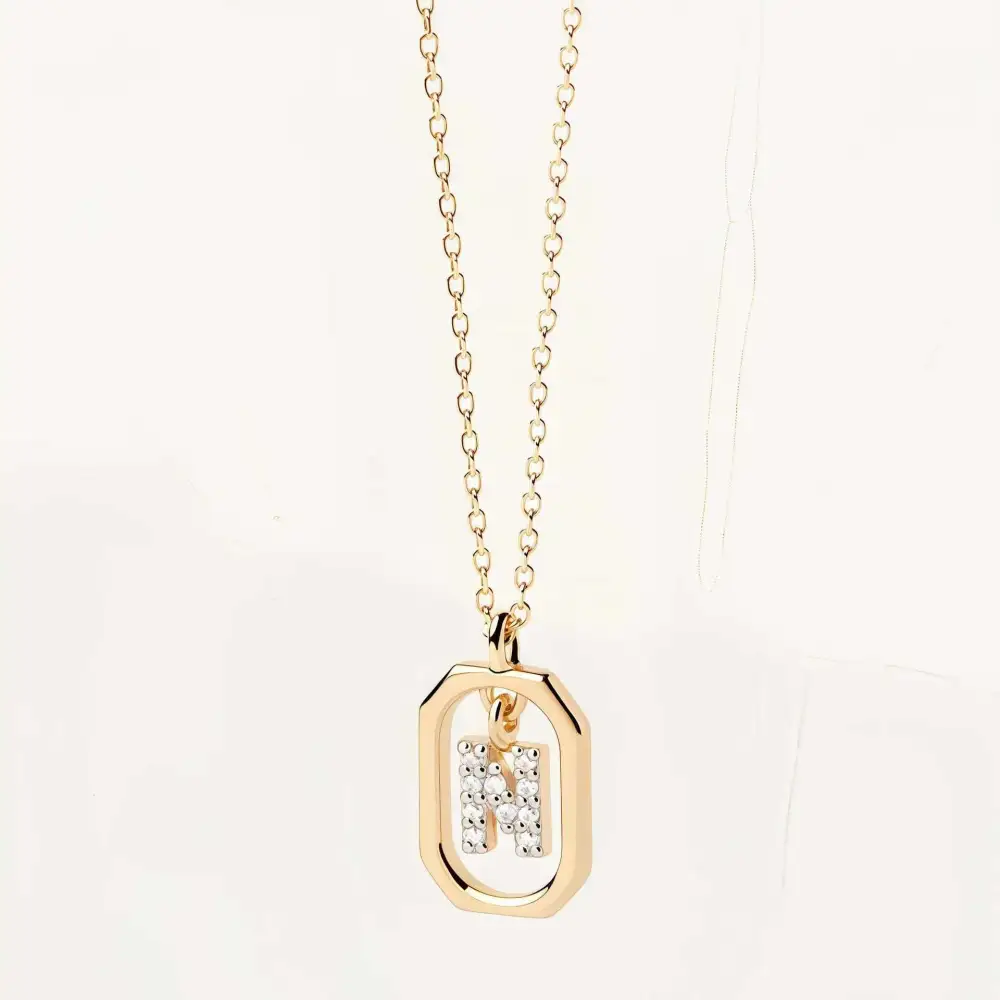 Initial Framed Necklace
