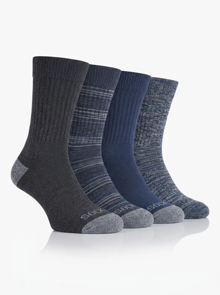 Weekend Men's Four-Pair Long Socks