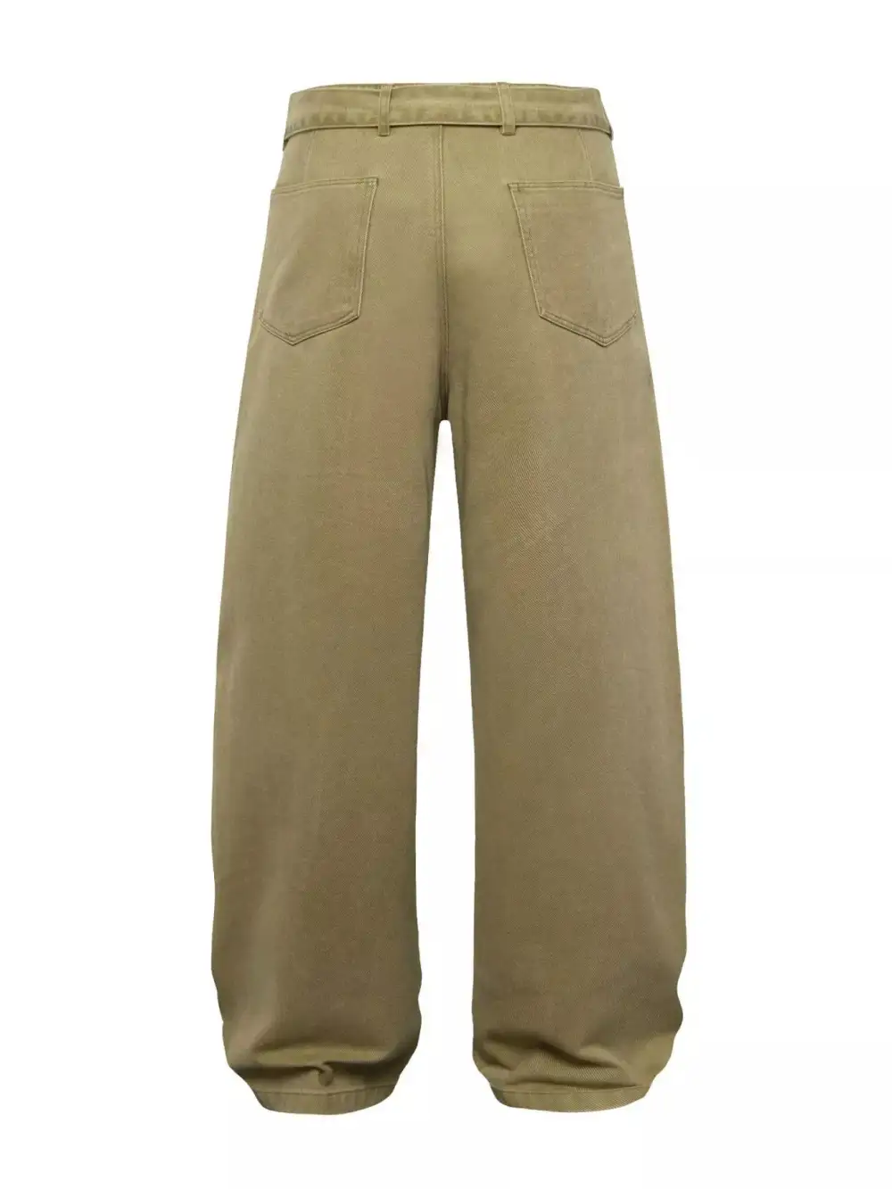 Men's Belted Wide Leg Cargo Pants