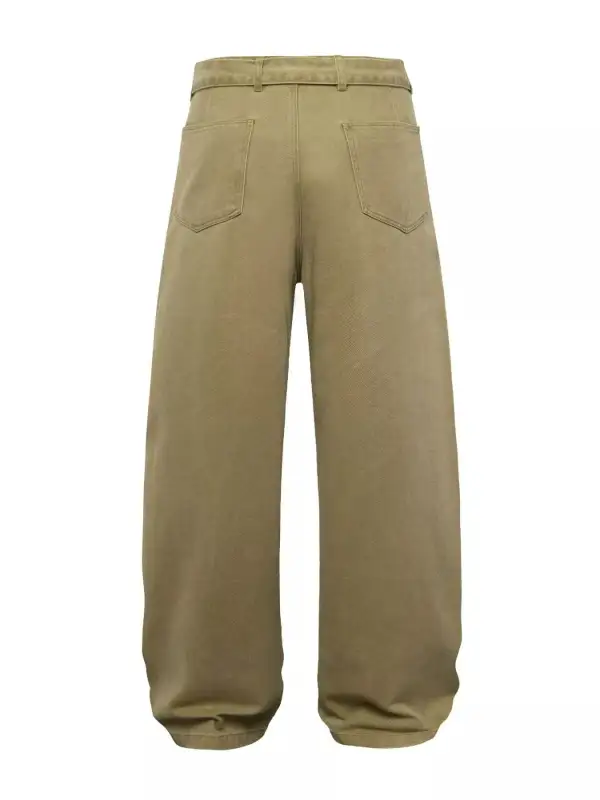 Men's Belted Wide Leg Cargo Pants