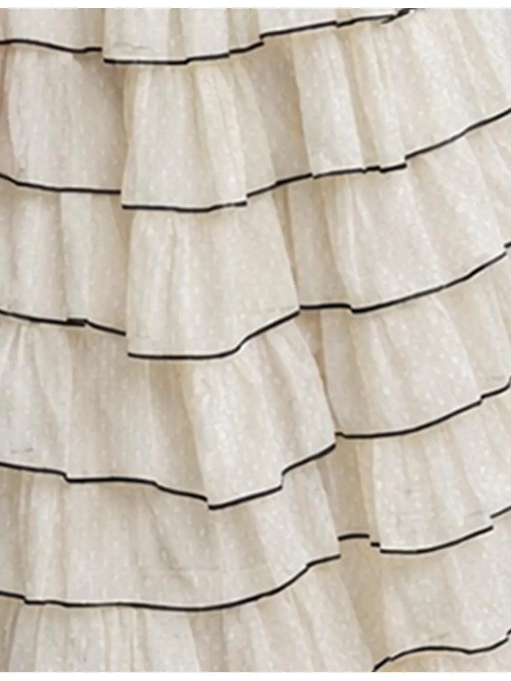 Chic Tiered Ruffle Scoop Neck Sleeveless Midi Dress