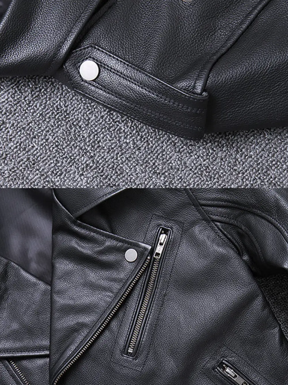 Men's Leather Moto Jacket