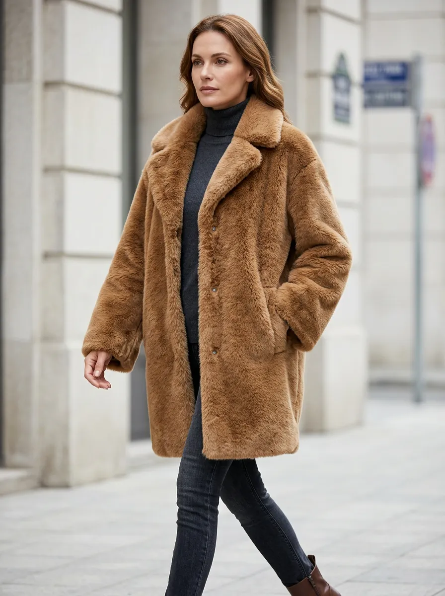 Comfort Faux Fur Winter Coat