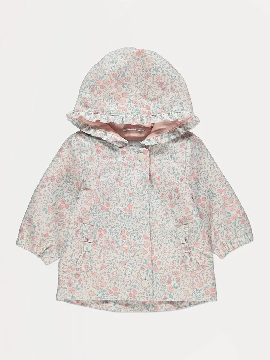 Ditsy Floral Hooded Fisherman Jacket