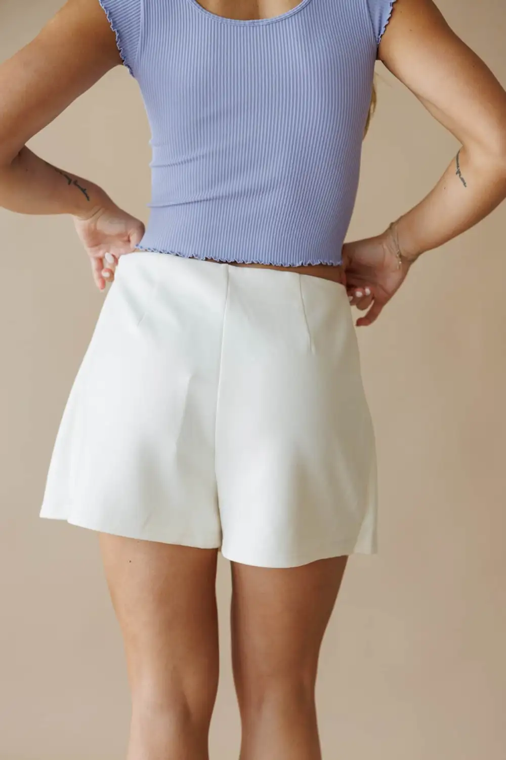 Scuba Slit Detail Skort