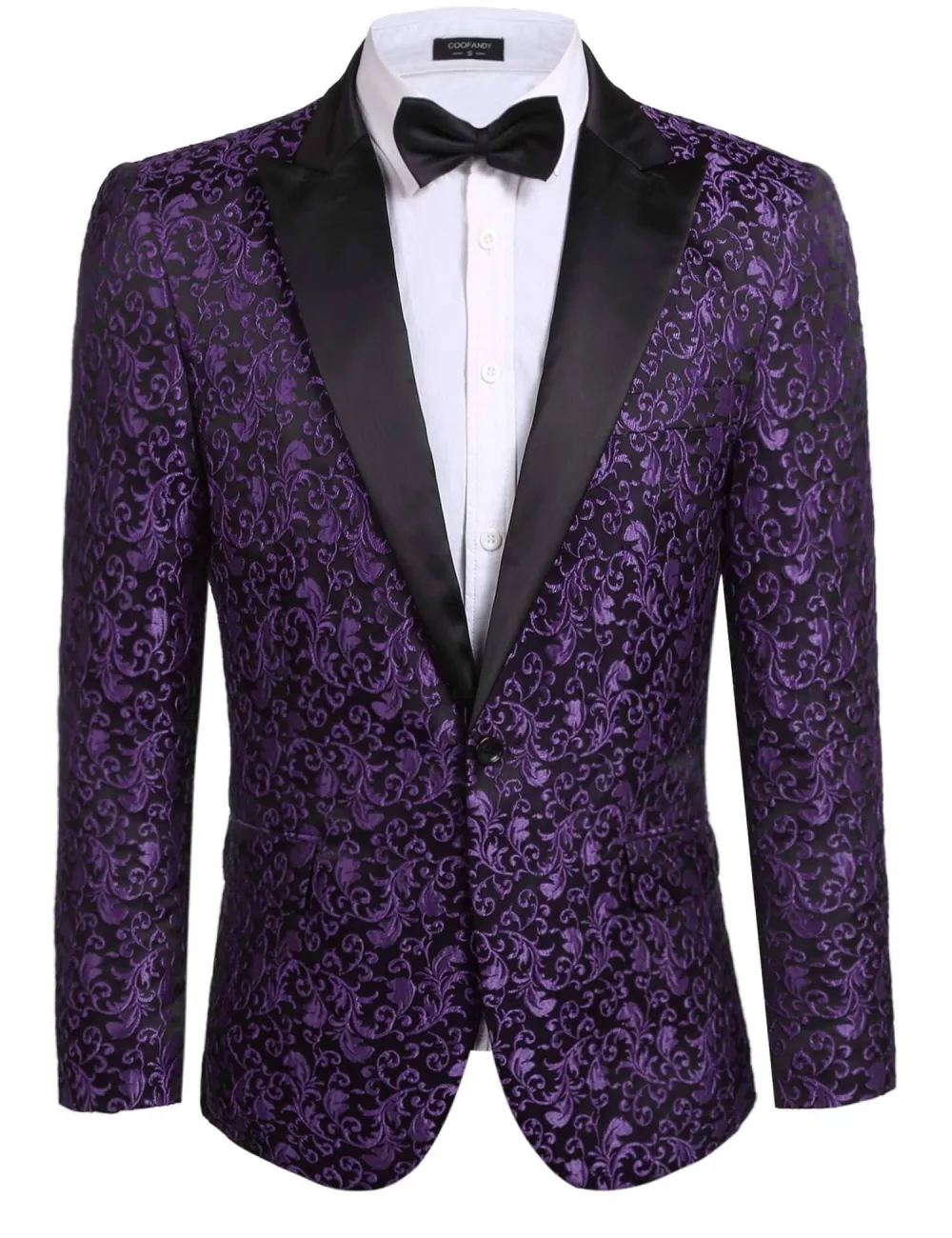Linen Blend Floral Blazer Jacket