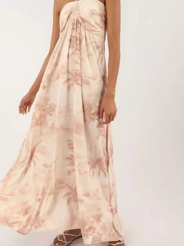 Soft Touch Printed Maxi Dress