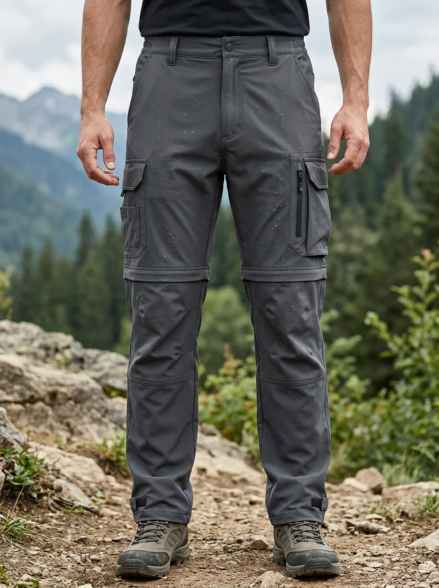 Men's Outdoor Hiking Waterproof Multi-Pocket Cargo Pants