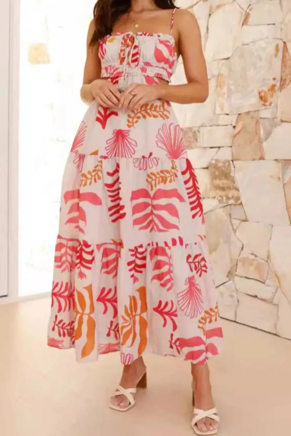 Soft Midi Cutout Dress
