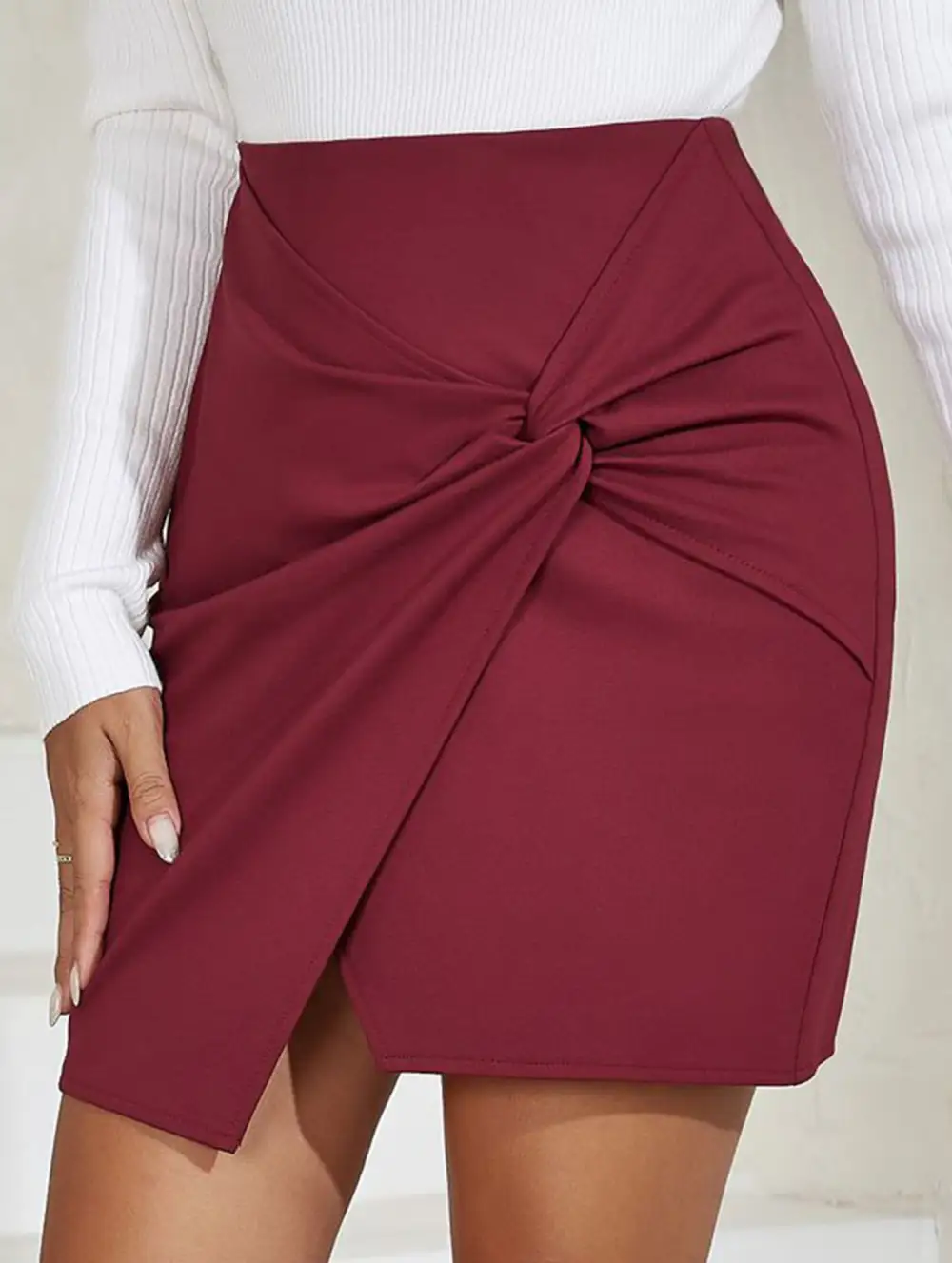 Weekend High Waist Bodycon Mini Skirt