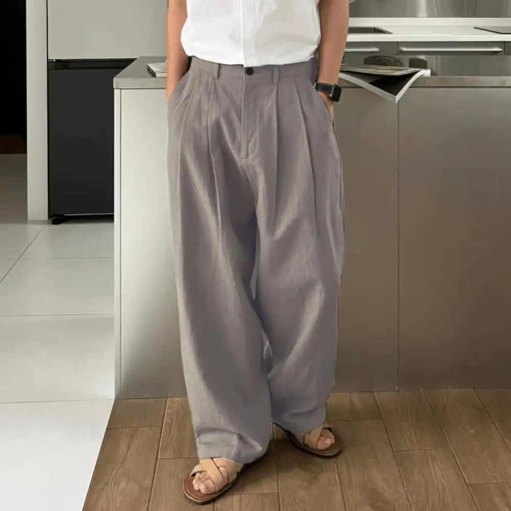 Loose Pleated Baggy Trousers