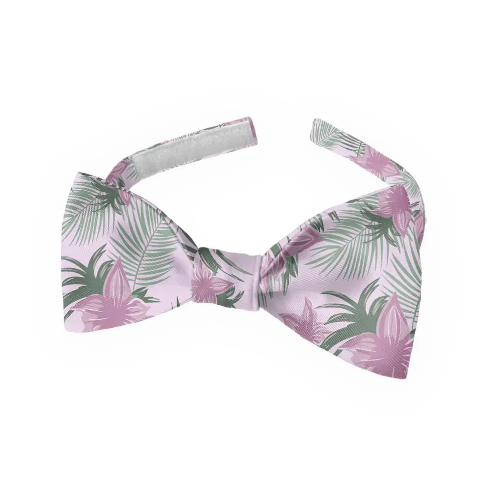 Tropical Blooms Pattern Bow Tie