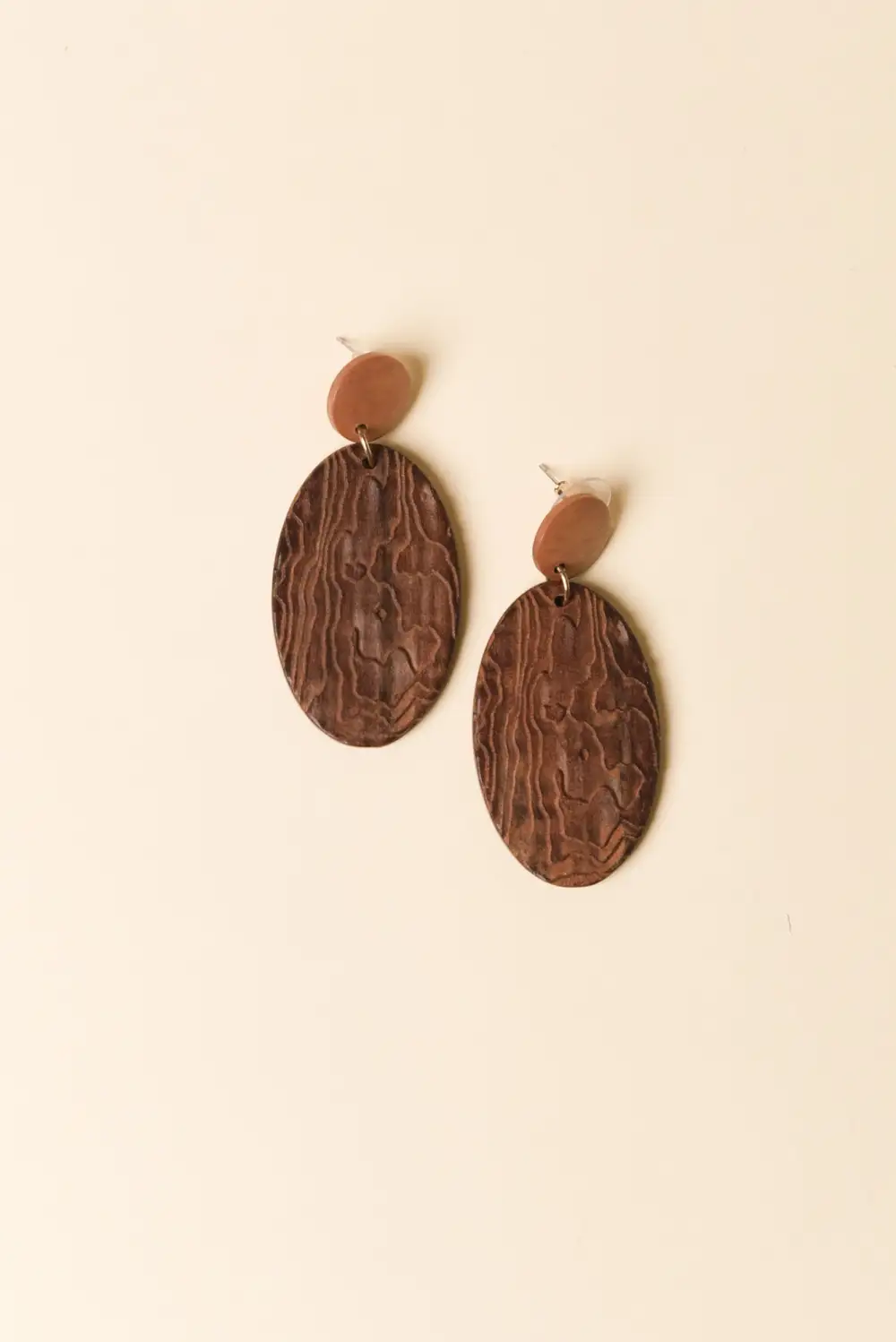 Oval Pendant Earrings