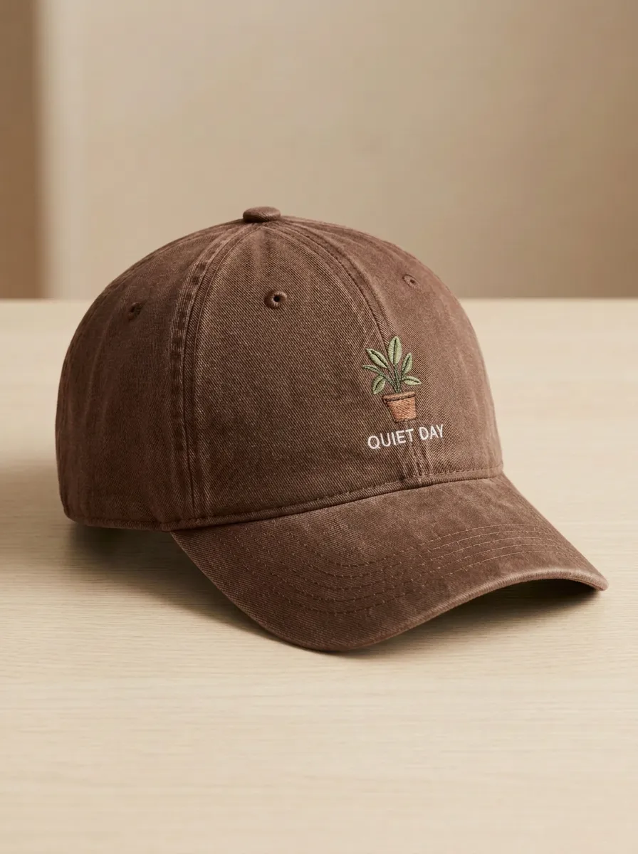 Plant-Lover Quiet-Day Embroidered Unisex Baseball Cap