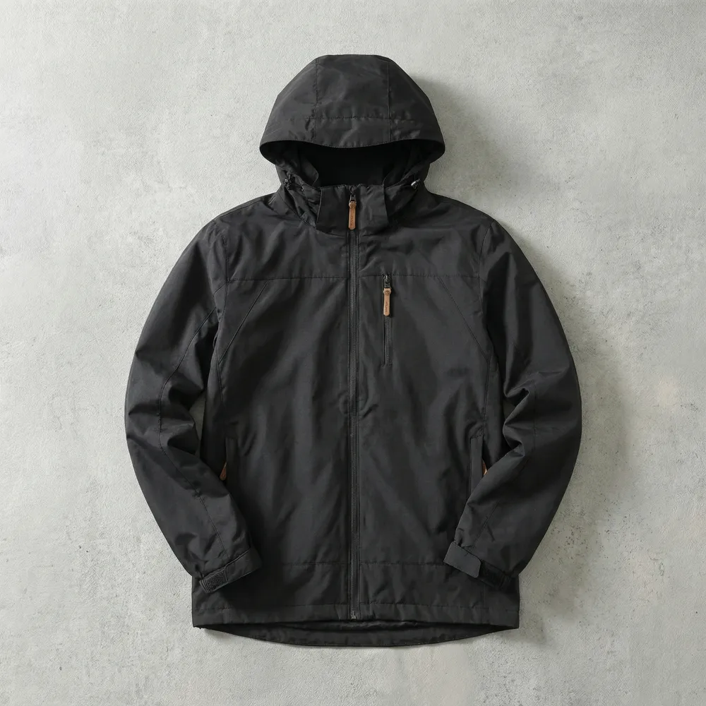 Hooded Zip Front Lightweight Jacket