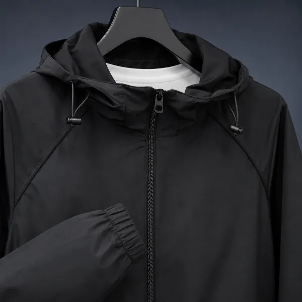 Hooded Lightweight Woven Jacket