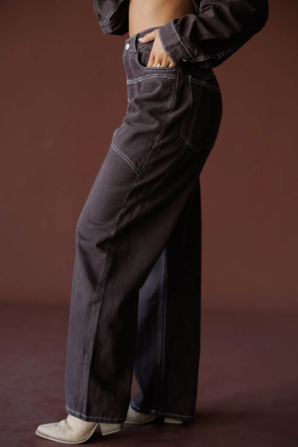 Wide-Leg Modern Easy-Wear Pants