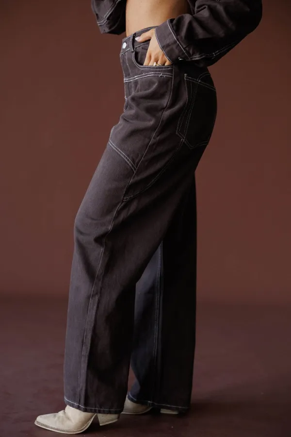 Wide-Leg Modern Easy-Wear Pants