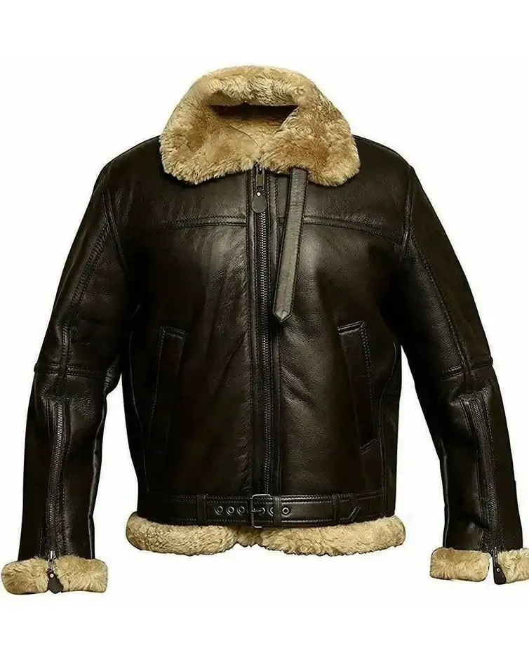 Aviator Bomber Shearling Sheepskin Jacket