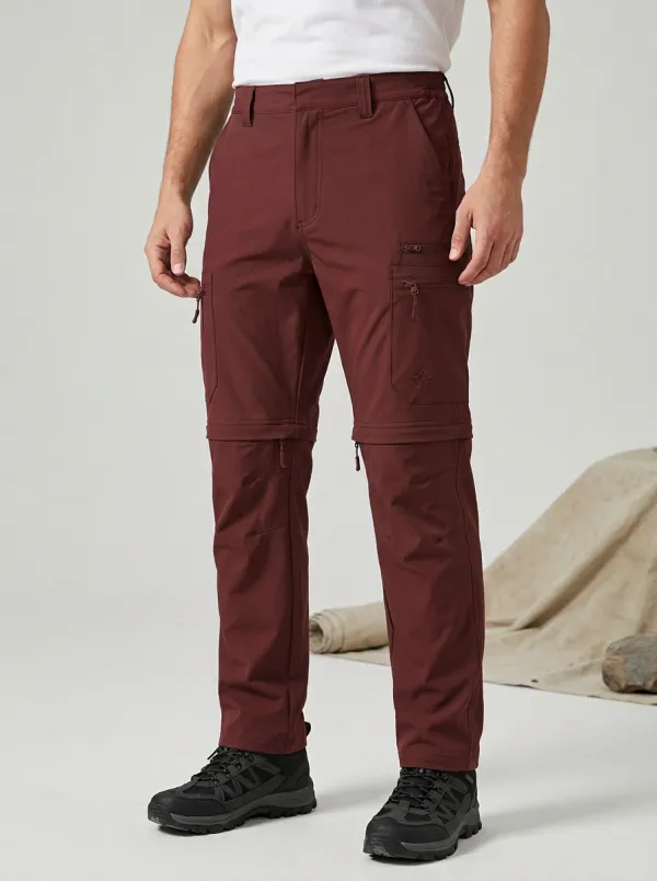 Men's Outdoor Hiking Compass Logo Printed Cargo Pants