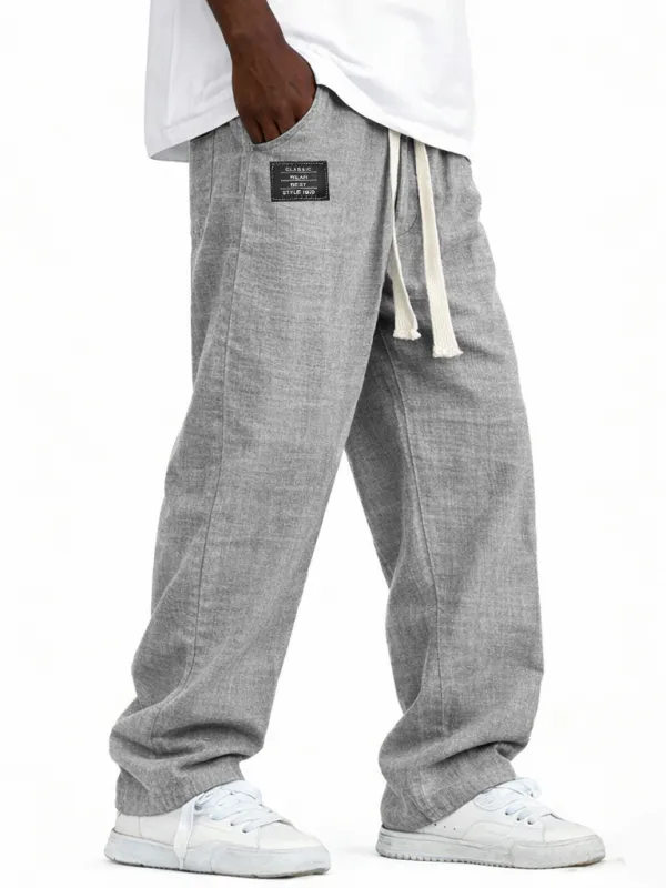 Soft Touch Linen Blend Pull On Pants