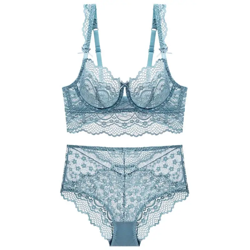 Ruffle Lace High-Waist Lingerie Set